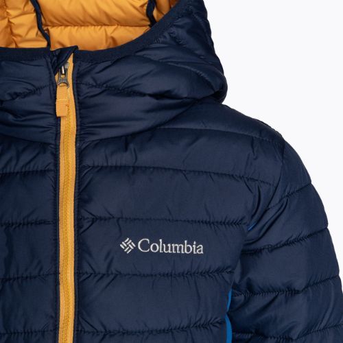 Kurtka dziecięca Columbia Powder Lite Hooded bright indigo/collegiate navy