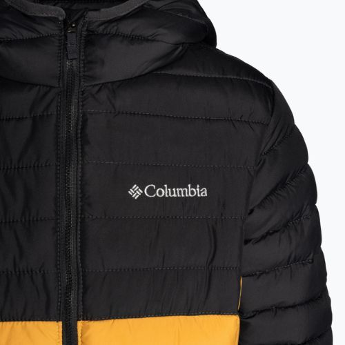 Kurtka dziecięca Columbia Powder Lite Hooded raw honey/shark