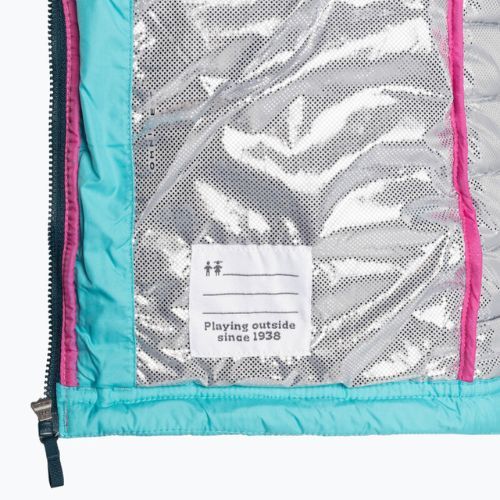 Kurtka dziecięca Columbia Powder Lite Hooded geyser/pink ice