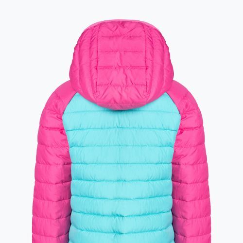 Kurtka dziecięca Columbia Powder Lite Hooded geyser/pink ice