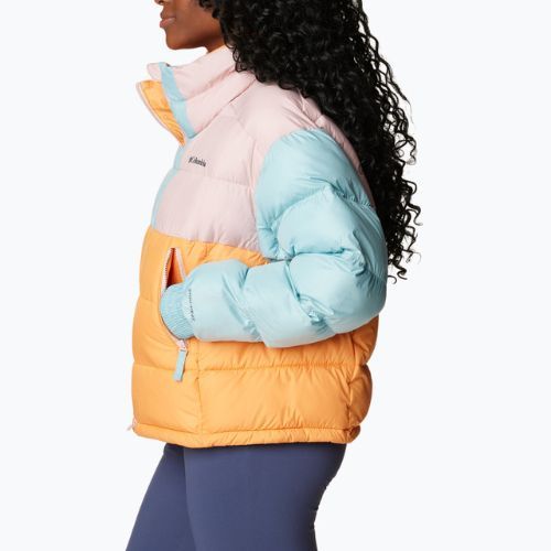 Kurtka damska Columbia Pike Lake II Cropped sunset peach/dusty pink/aqua haze