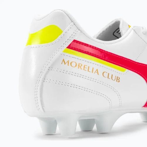 Buty piłkarskie męskie Mizuno Morelia II Club MD white/flery coral2/bolt2