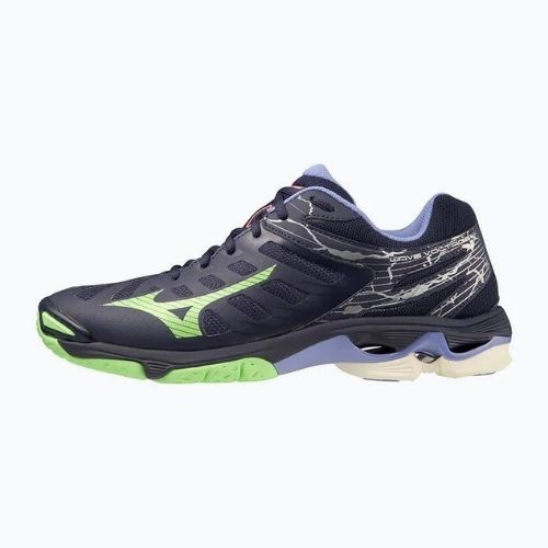 Buty do siatkówki Mizuno Wave Voltage evening blue/tech green/lolite