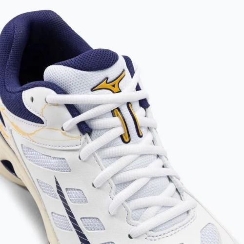 Buty do siatkówki Mizuno Wave Voltage white/blue ribbon/mp gold