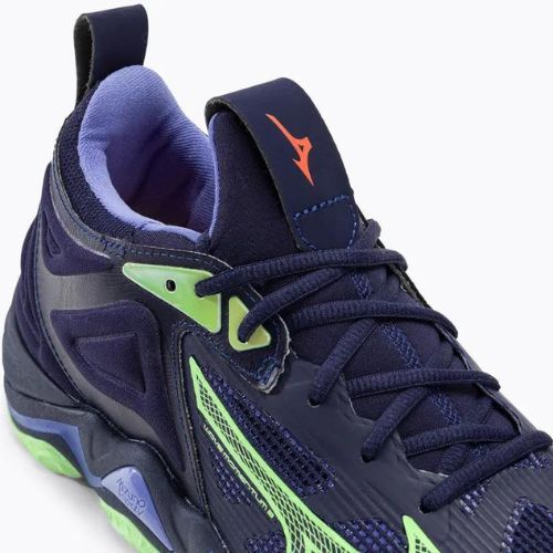 Buty do siatkówki Mizuno Wave Momentum 3 evening blue/tech green/lolite