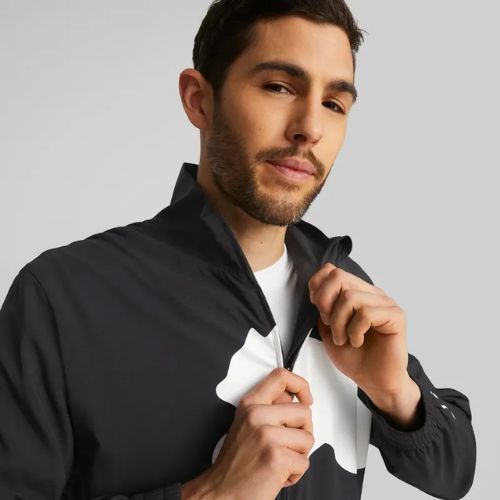 Kurtka męska PUMA Train Big Cat Lined Woven FZ puma black