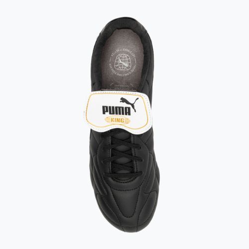 Buty piłkarskie męskie PUMA King Top FG/AG puma black/puma white/puma gold