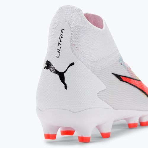 Buty piłkarskie dziecięce PUMA Ultra Pro FG/AG puma white/puma black/fire orchid