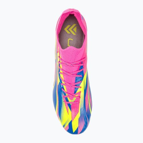 Buty piłkarskie męskie PUMA Ultra Ultimate Energy FG/AG luminous pink/ultra blue/yellow alert