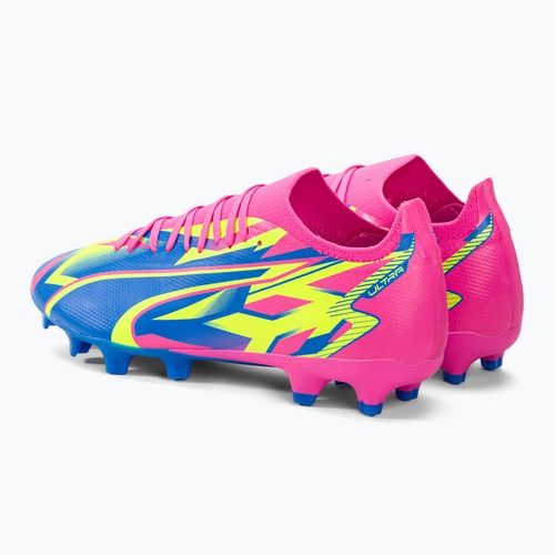 Buty piłkarskie męskie PUMA Ultra Match Energy FG/AG luminous pink/yellow alert/ultra blue