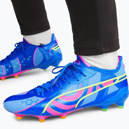 Buty piłkarskie męskie PUMA King Ultimate Energy FG/AG ultra blue/luminous pink/luminous blue