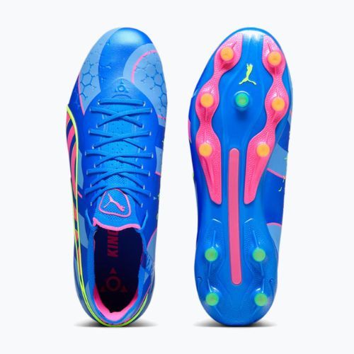 Buty piłkarskie męskie PUMA King Ultimate Energy FG/AG ultra blue/luminous pink/luminous blue