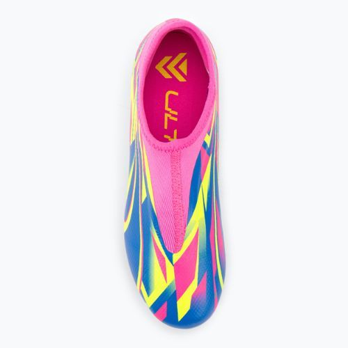 Buty piłkarskie dziecięce PUMA Ultra Match LL Energy FG/AG luminous pink/ultra blue/yellow alert