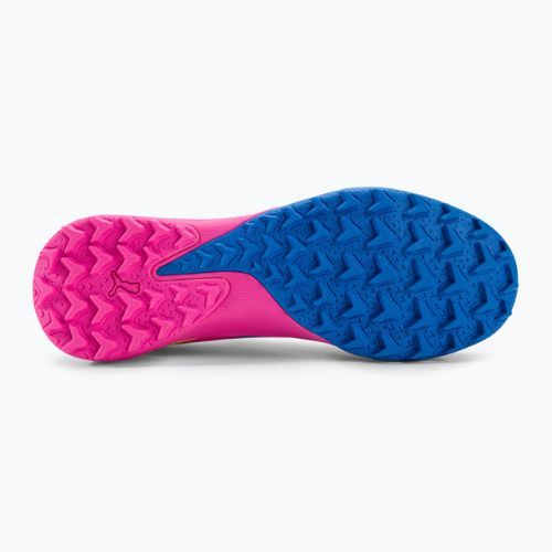 Buty piłkarskie dziecięce PUMA Ultra Match LL Energy TT + Mid luminous pink/ultra blue/yellow alert