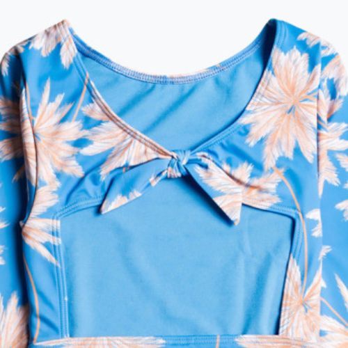 Strój kąpielowy jednoczęściowy dziecięcy ROXY Ocean Treasure azure blue palm island rg
