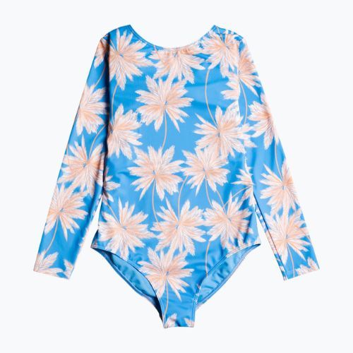 Strój kąpielowy jednoczęściowy dziecięcy ROXY Ocean Treasure azure blue palm island rg