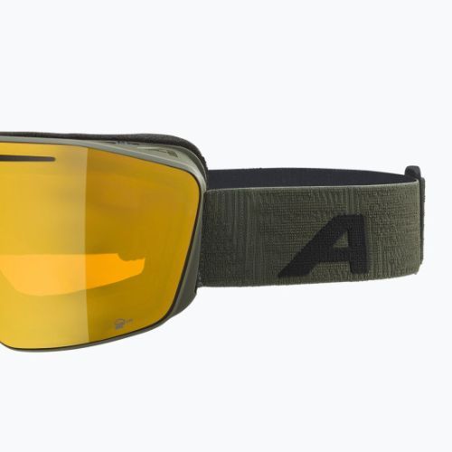 Gogle narciarskie Alpina Nendaz Q-Lite olive matt/gold