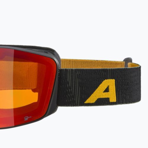 Gogle narciarskie Alpina Nendaz Q-Lite black/yellow matt/red