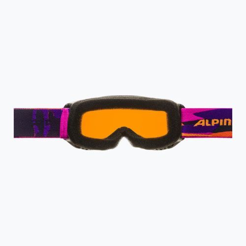 Gogle narciarskie dziecięce Alpina Piney black/ pink matt/ orange