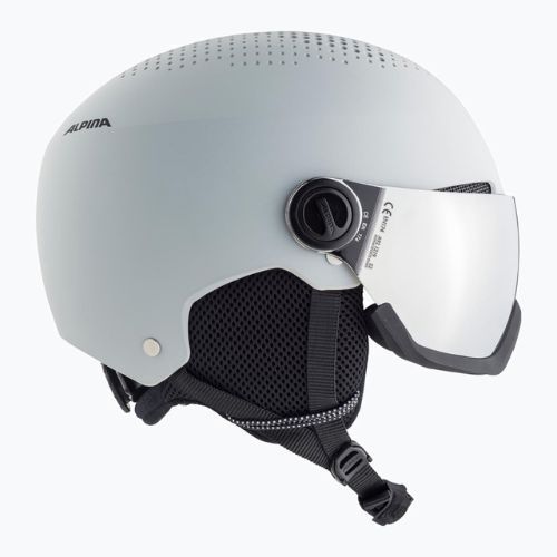 Kask narciarski Alpina Arber Visor Q-Lite grey matt