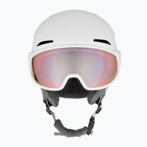 Kask narciarski Alpina Oro QV Mips white matt/water pink