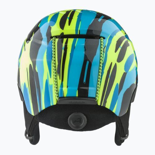 Kask narciarski dziecięcy Alpina Pizi neon blue/green gloss