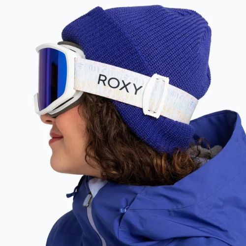 Gogle snowboardowe damskie ROXY Izzy sapin white/blue ml