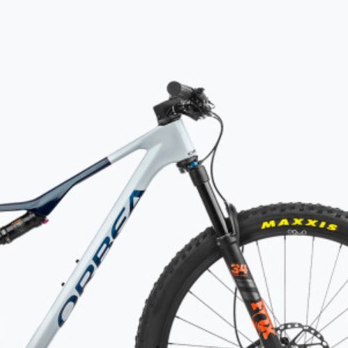 Rower górski Orbea Oiz M20 2023 halo silver/blue carbon view