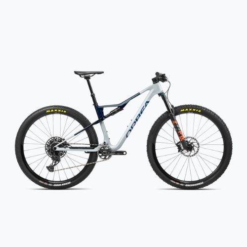 Rower górski Orbea Oiz M20 2023 halo silver/blue carbon view