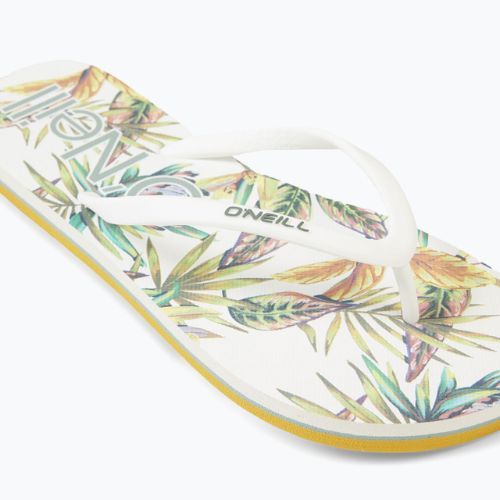 Japonki damskie O'Neill Profile Graphic white tropical flower