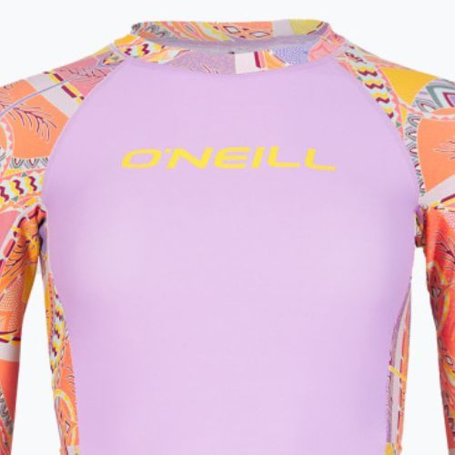 Longsleeve do pływania damski O'Neill Anglet Skin yellow scarf print