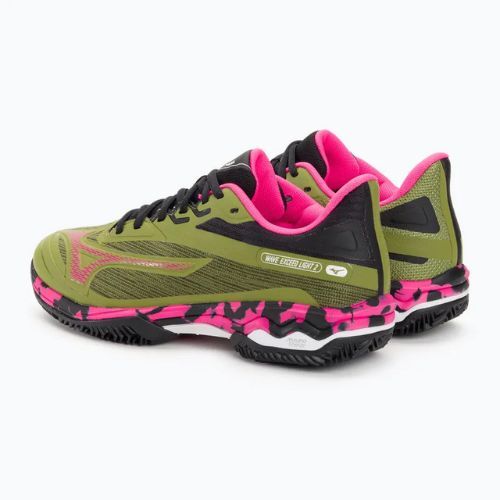 Buty do padla damskie Mizuno Wave Exceed Light 2 Padel calliste green/ pink glo/ black