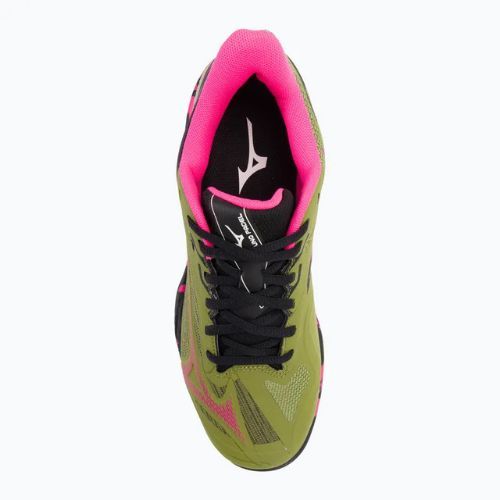 Buty do padla damskie Mizuno Wave Exceed Light 2 Padel calliste green/ pink glo/ black