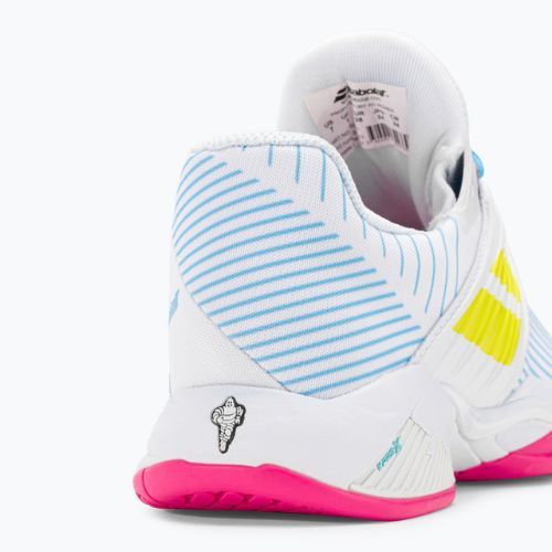 Buty do tenisa damskie Babolat 21 Propulse Fury AC W white/sulphur spring