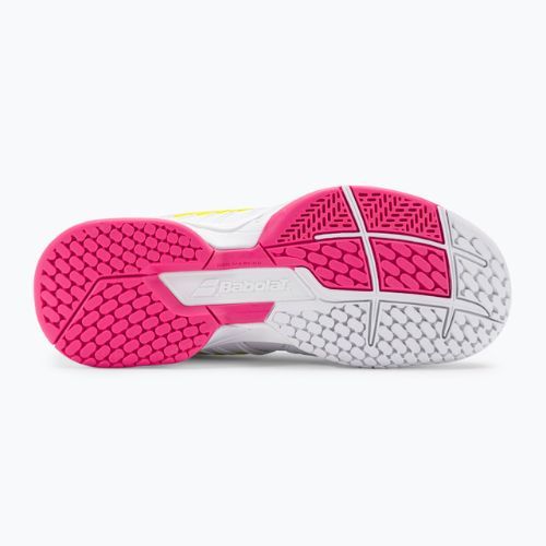Buty do tenisa damskie Babolat 21 Propulse Fury AC W white/sulphur spring