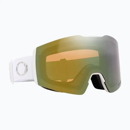 Gogle narciarskie Oakley Fall Line M white leopard/prizm sage gold iridium