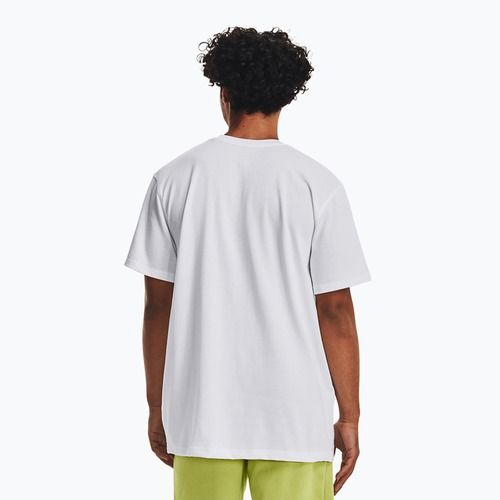 Koszulka męska Under Armour Logo Emb Heavyweight white/black