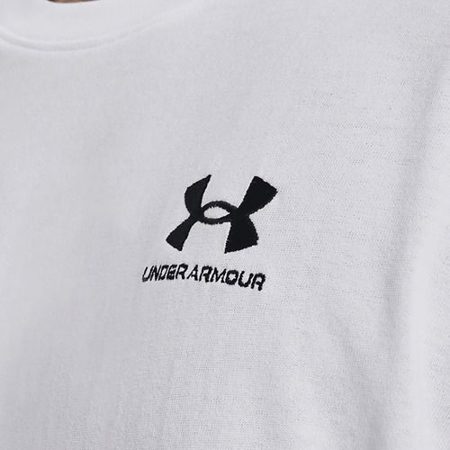 Koszulka męska Under Armour Logo Emb Heavyweight white/black