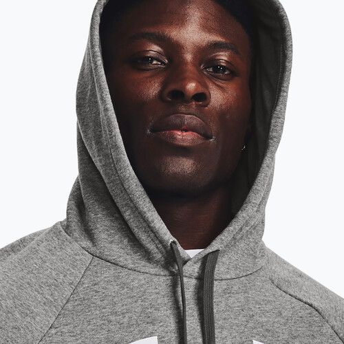 Bluza męska Under Armour Rival Fleece Logo HD castlerock light heather/white