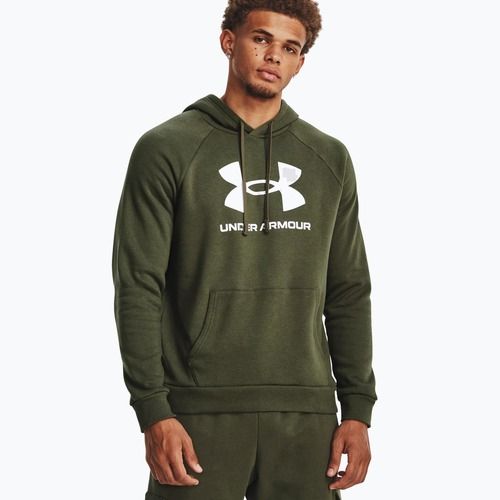 Bluza męska Under Armour Rival Fleece Logo HD marine od green/white