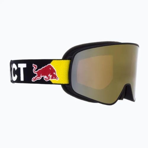 Gogle narciarskie Red Bull SPECT Rush matt black/black/ orange/gold mirror