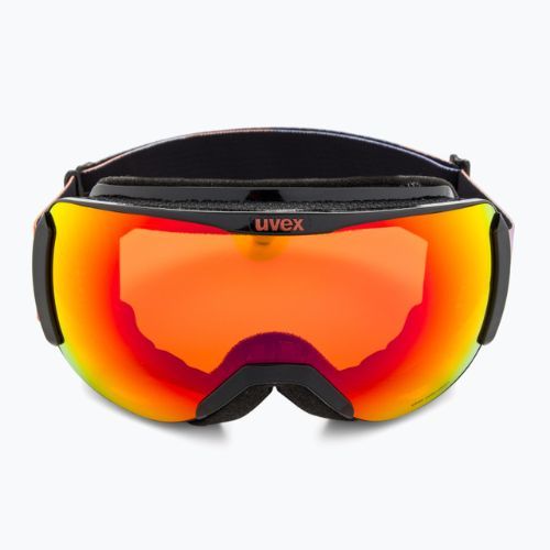 Gogle narciarskie UVEX Downhill 2100 CV black shiny/mirror scarlet/colorvision orange