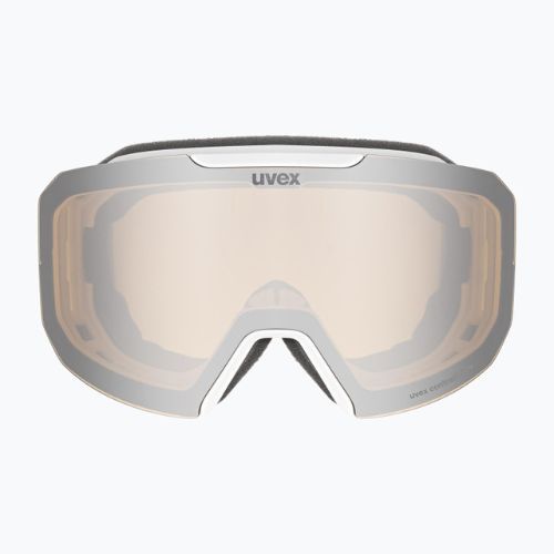 Gogle narciarskie UVEX Evidnt Attract CV white matt/mirror silver/contr yellow/clear