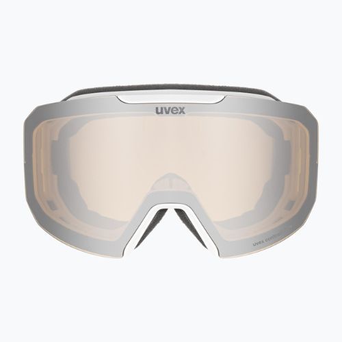 Gogle narciarskie UVEX Evidnt Attract CV white matt/mirror silver/contrastview yellow/clear