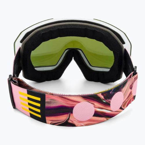 Gogle narciarskie UVEX Evidnt Attract WE CV white matt/mirror rose/contrastview green/clear
