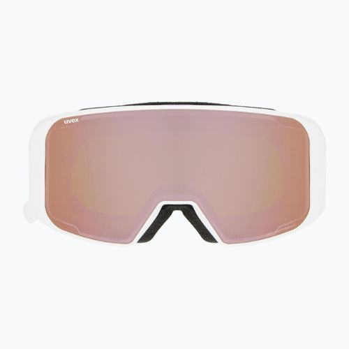 Gogle narciarskie UVEX Saga TO white shiny/miror rose/lasergold lite/clear
