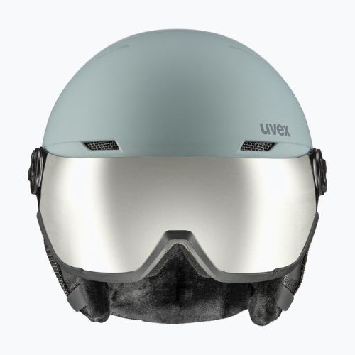 Kask narciarski UVEX Wanted Visor glacier/rhino matt/mirror silver smoke