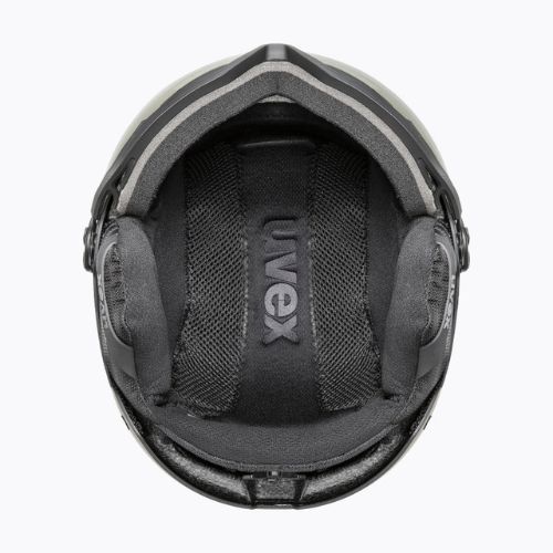 Kask narciarski UVEX Wanted Visor Pro V black matt/variomatc smoke