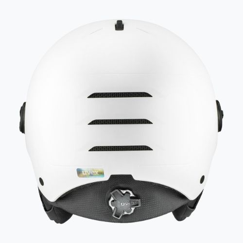 Kask narciarski UVEX Wanted Visor Pro V white matt/variomatc smoke