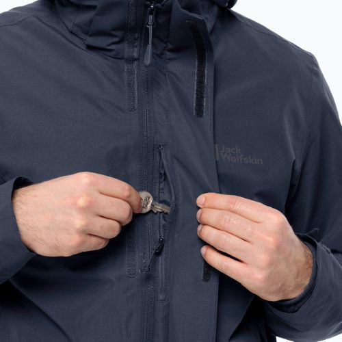 Kurtka 3w1 męska Jack Wolfskin Feldberg Luntal 3in1 night blue